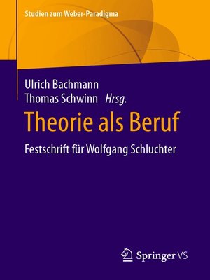 cover image of Theorie als Beruf